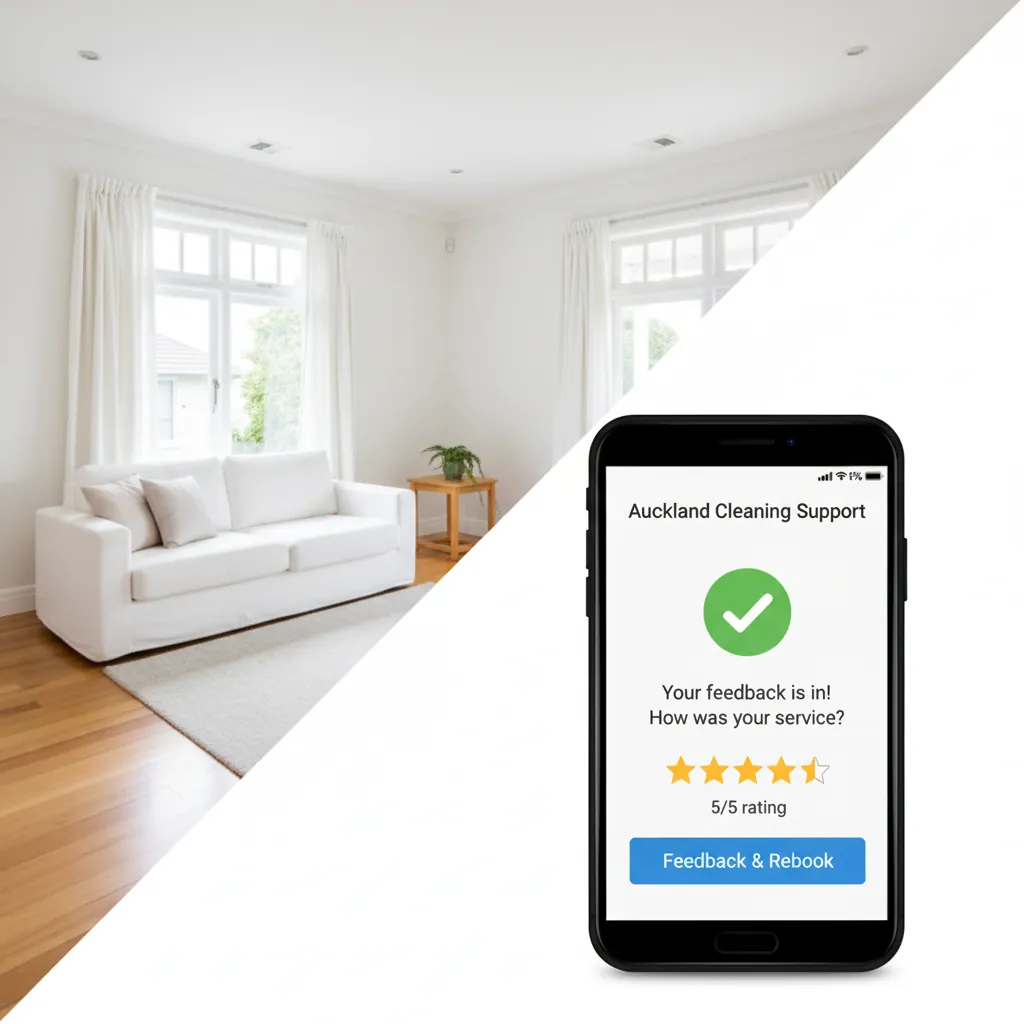 Key handover and same-day invoice after end of tenancy clean in Auckland